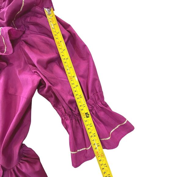 VTG Fancy Square Dance Dress Full Circle Skirt SZ 10 Rockabilly Fairy Victorian - Picture 13 of 16